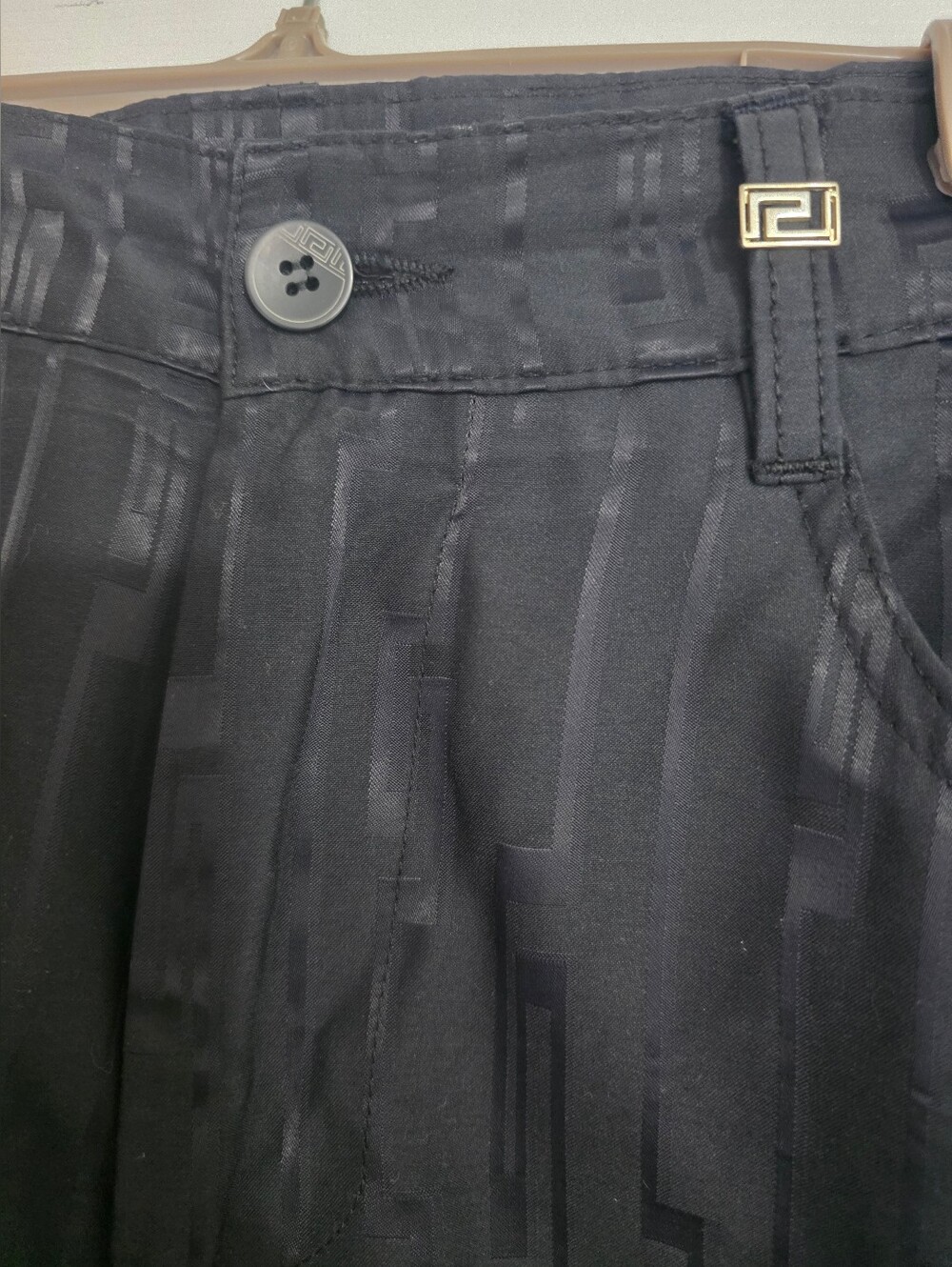 Versace Women's Pants with Subtle Pattern